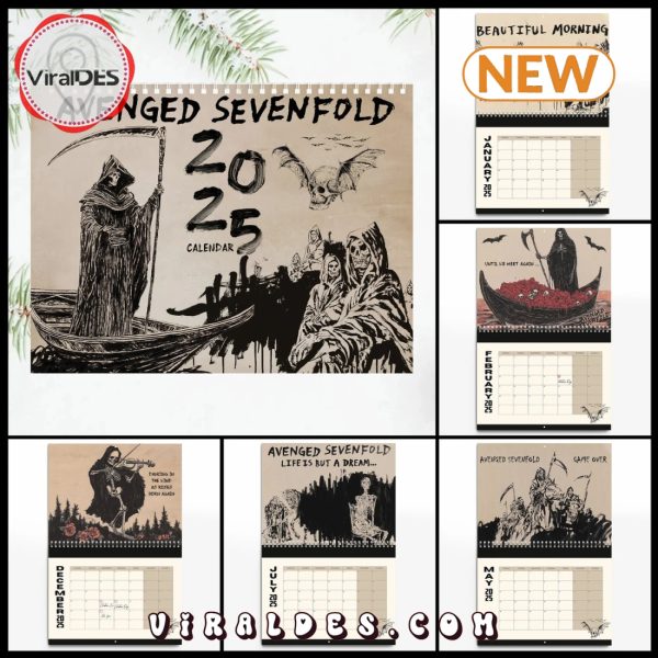 Avenged Sevenfold 2025 Happy New Year Calendar