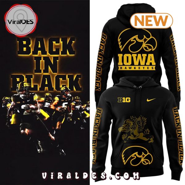 Back In Black Iowa Hawkeye Hoodie