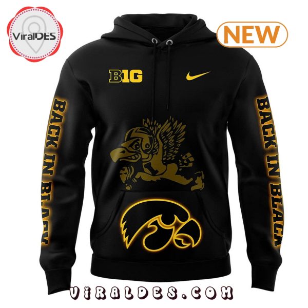 Back In Black Iowa Hawkeye Hoodie