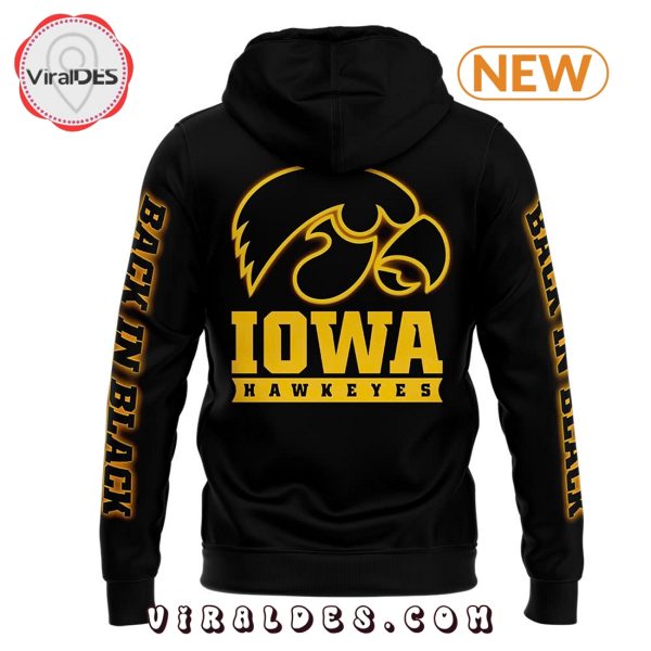 Back In Black Iowa Hawkeye Hoodie