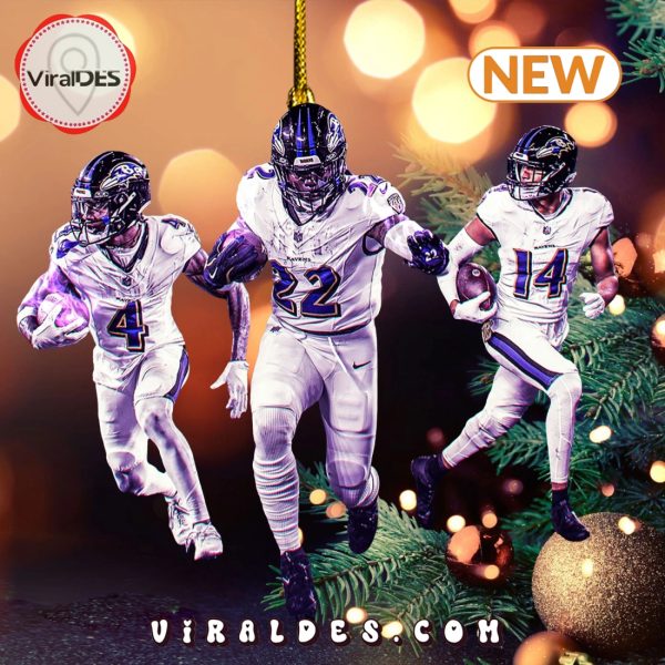 Baltimore Ravens Football Christmas Ornaments