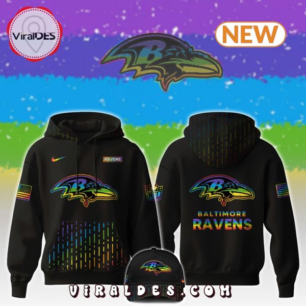 Baltimore Ravens NFL Happy Pride Month Hoodie, Jogger, Cap