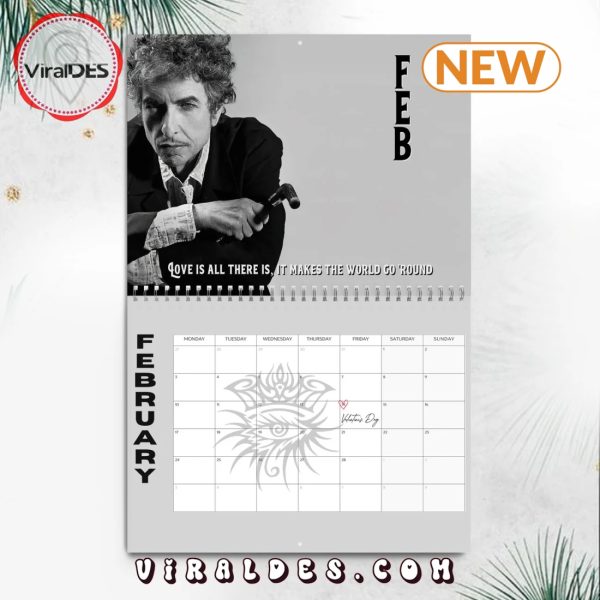 Bob Dylan 2025 Happy New Year Calendar