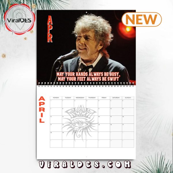 Bob Dylan 2025 Happy New Year Calendar