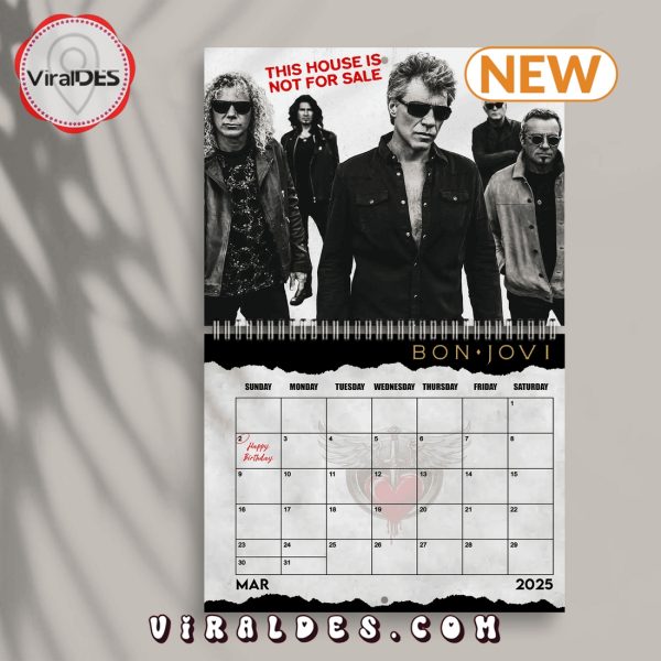 Bon Jovi 2025 Calendar