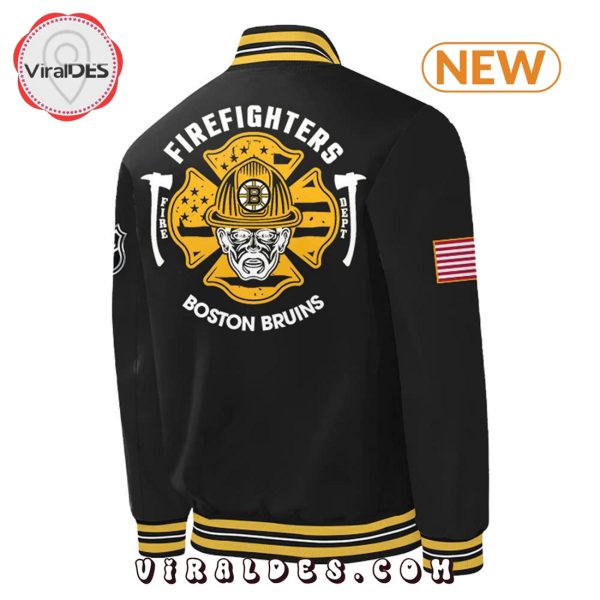 Boston Bruins x 2024 Firefighter Appreciation Baseball Jacket