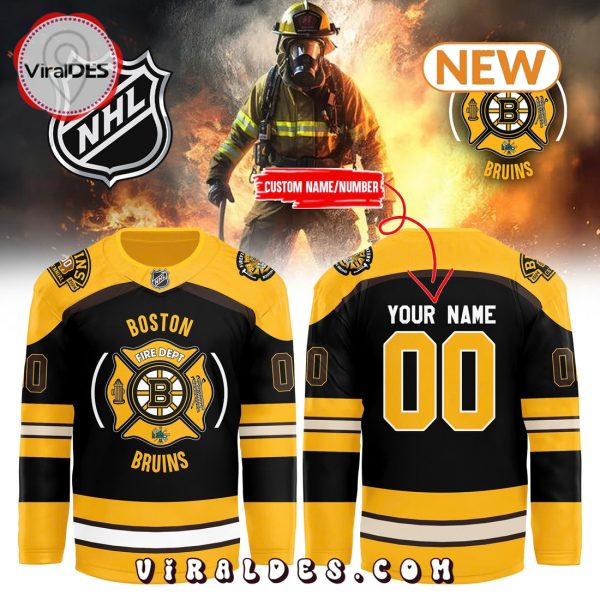 Boston Bruins x 2024 Firefighter Appreciation Hockey Jersey