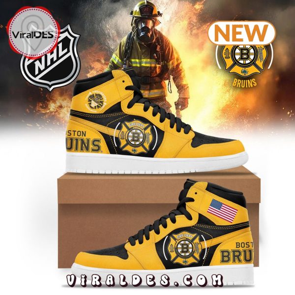 Boston Bruins x 2024 Military Appreciation Air Jordan 1 Hightop