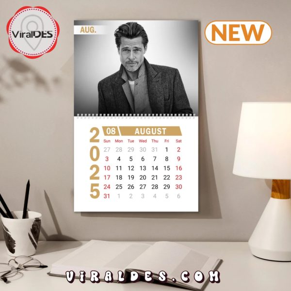 Brad Pitt 2025 Happy New Year Calendar