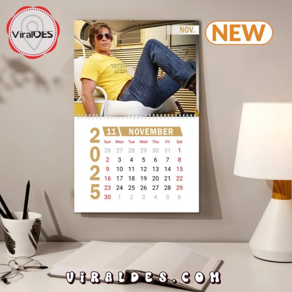 Brad Pitt 2025 Happy New Year Calendar