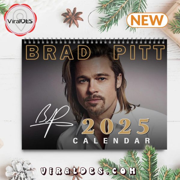 Brad Pitt 2025 Happy New Year Calendar