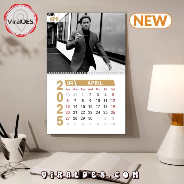 Brad Pitt 2025 Happy New Year Calendar