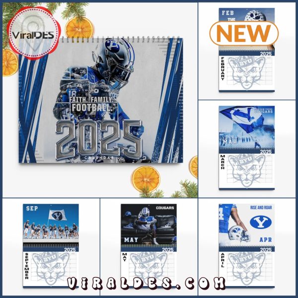 BYU Cougars 2025 Happy New Year Calendar