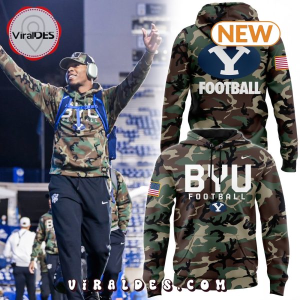 BYU Cougars Nike Camo 2024 Salute To Service Hoodie