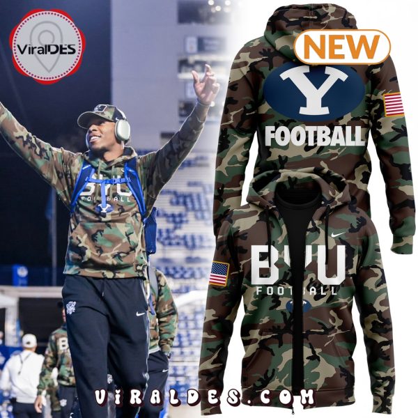 BYU Cougars Nike Camo 2024 Salute To Service Hoodie