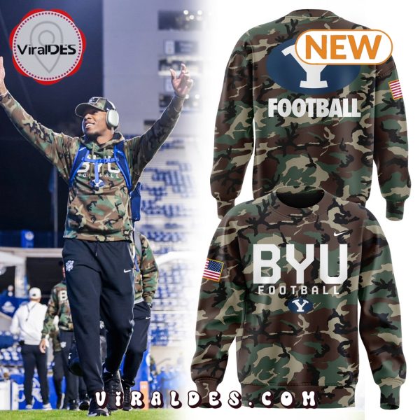 BYU Cougars Nike Camo 2024 Salute To Service Hoodie