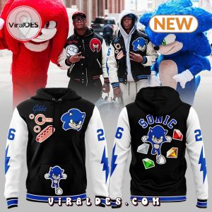 Detroit Lions Sonic x Knuckles White Hoodie