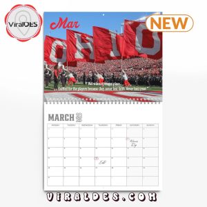 Ohio State Buckeyes 2025 Happy New Year Calendar