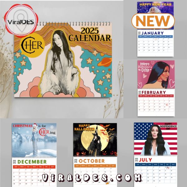 Cher 2025 Happy New Year Calendar