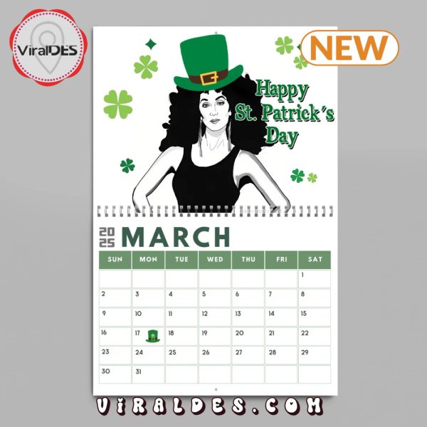 Cher 2025 Happy New Year Calendar