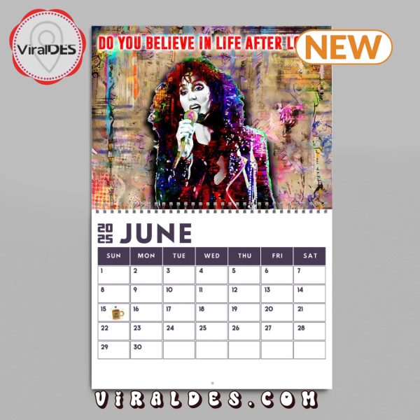 Cher 2025 Happy New Year Calendar