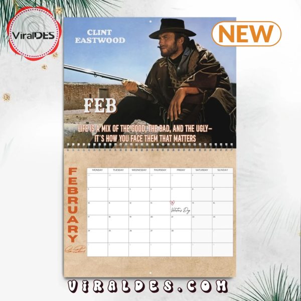 Clint Eastwood 2025 Happy New Year Calendar