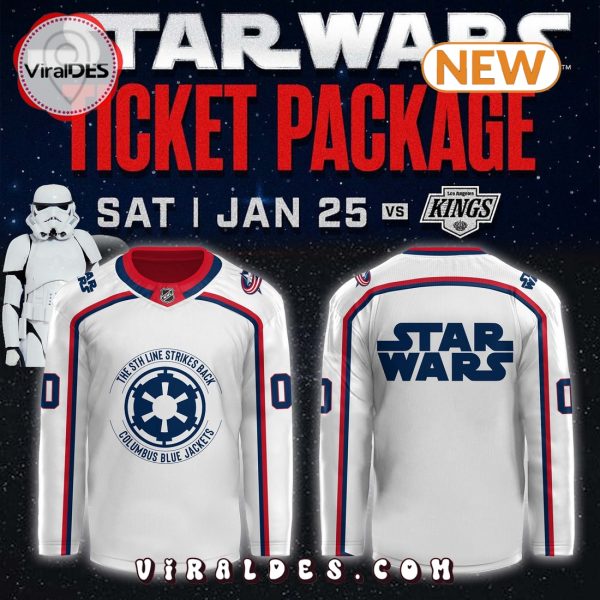 Columbus Blue Jackets 2025 Star Wars Night Hockey Jersey