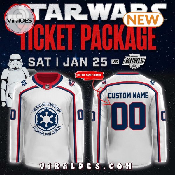 Columbus Blue Jackets Custom Star Wars Night Hockey Jersey