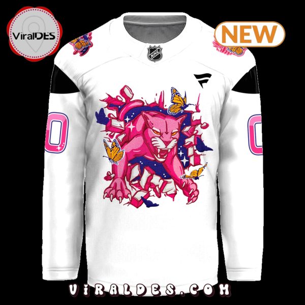 Custom Florida Panthers Pink In the Rink Hockey Jersey