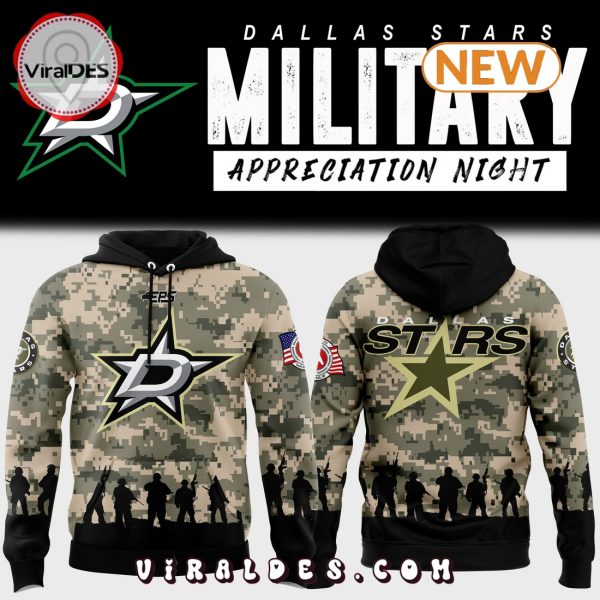 Dallas Stars Military Appreciation Night 2024 Hoodie