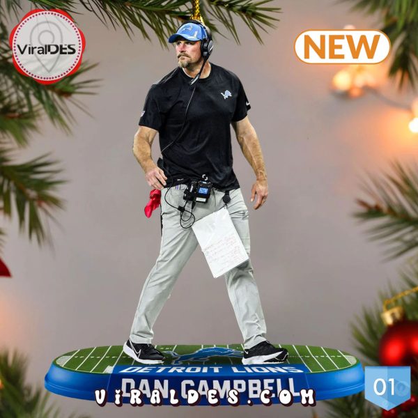 Dan Campbell Coach Ornaments