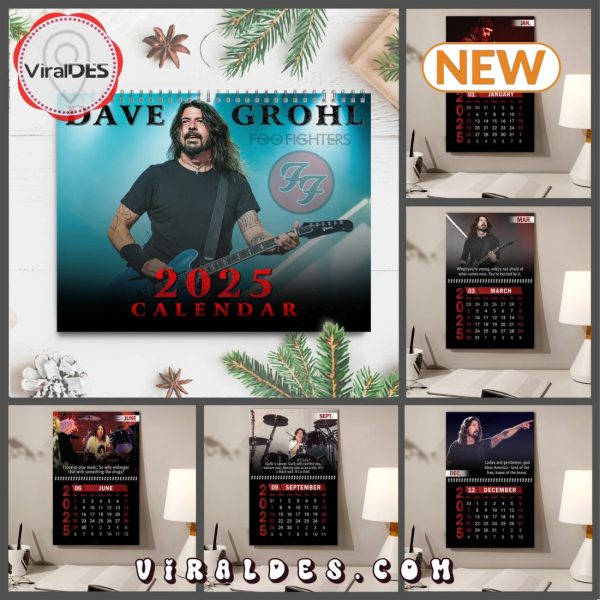 Dave Grohl 2025 Happy New Year Calendar