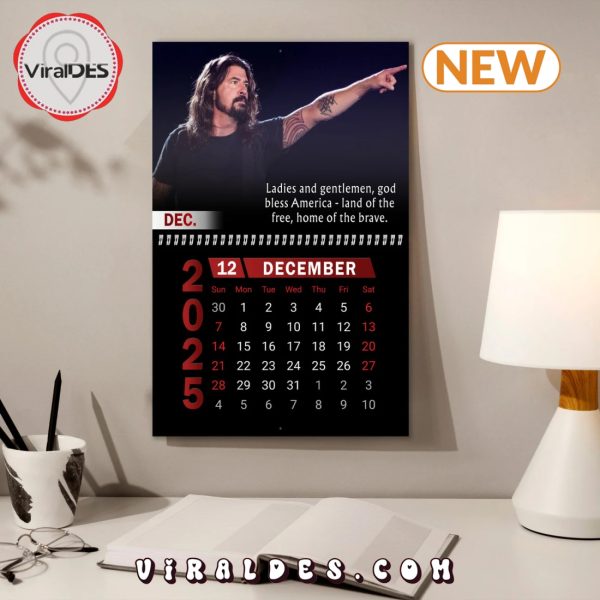 Dave Grohl 2025 Happy New Year Calendar