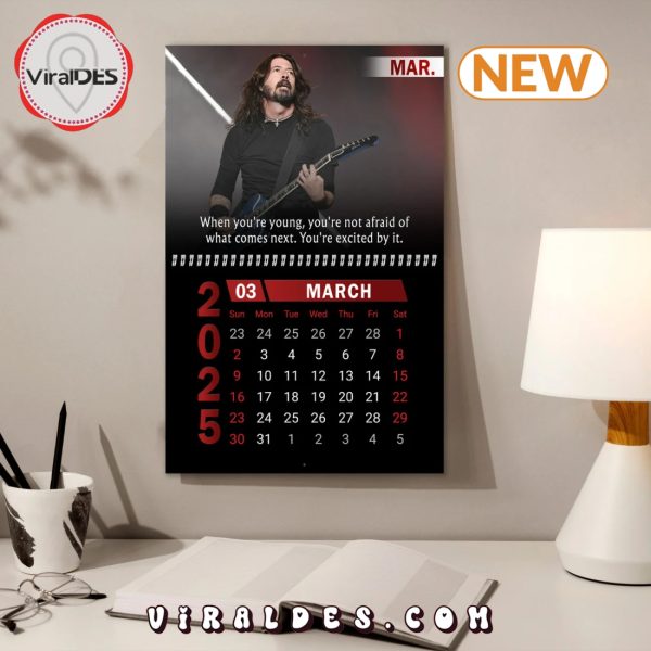 Dave Grohl 2025 Happy New Year Calendar