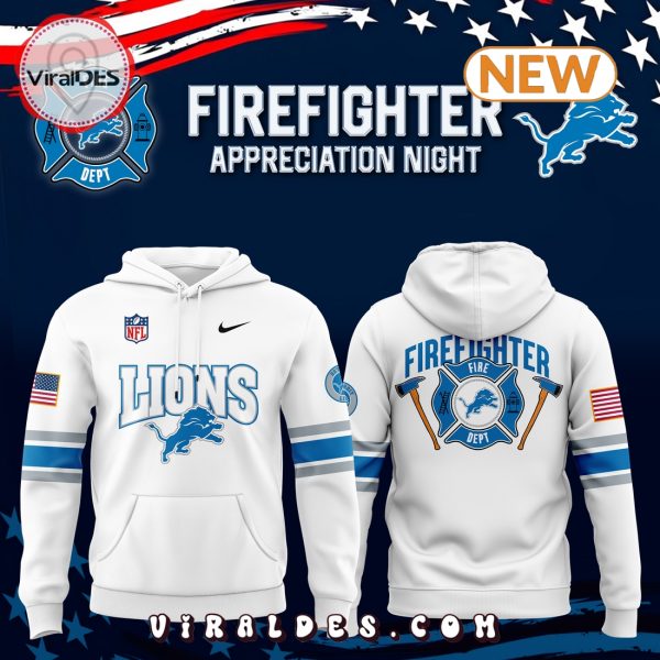 Detroit Lions 2024 Firefighter Appreciation Hoodie