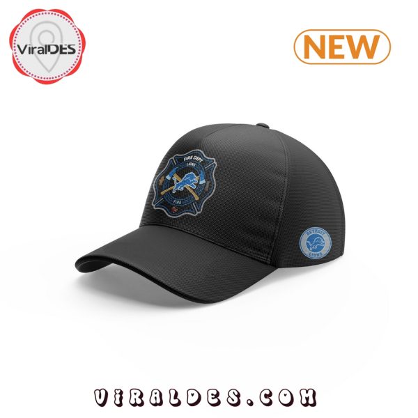 Detroit Lions 2024 Firefighter Appreciation T-Shirt, Cap