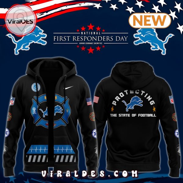 Detroit Lions 2024 First Responders Day Hoodie