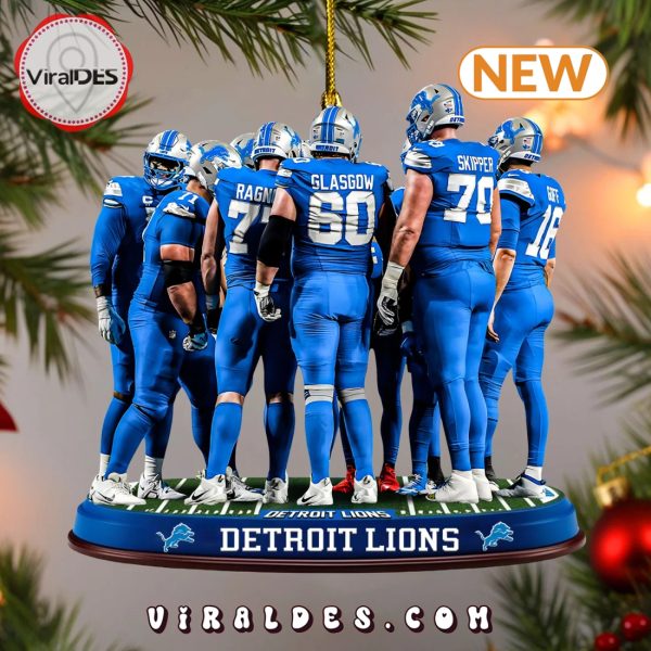 Detroit Lions Football Ornaments