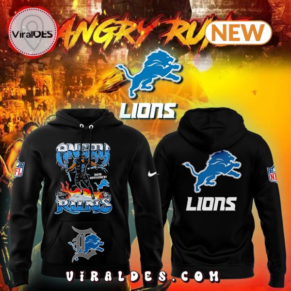 Detroit Lions Nike 2024 Angry Runs Hoodie