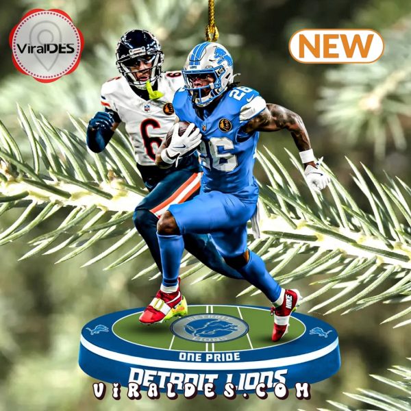 Detroit Lions One Pride 2024 Christmas Ornaments