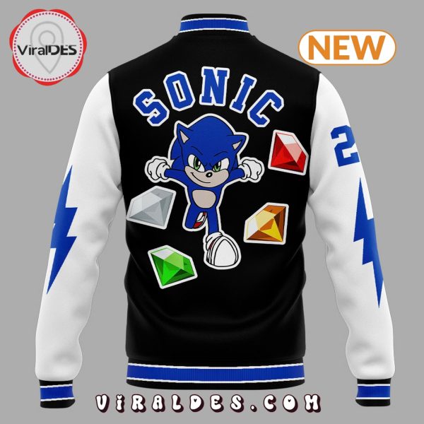 Detroit Lions Sonic x Knuckles Navy Baseball Jacket