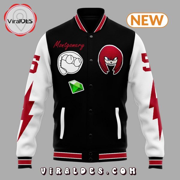 Detroit Lions Sonic x Knuckles Red Baseball Jacket