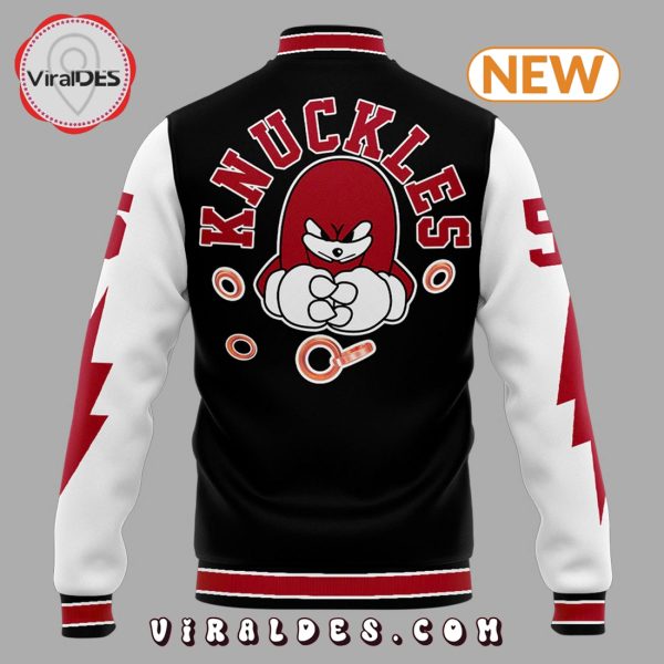 Detroit Lions Sonic x Knuckles Red Baseball Jacket