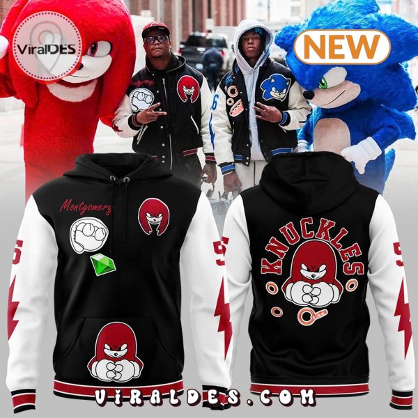 Detroit Lions Sonic x Knuckles Red Hoodie