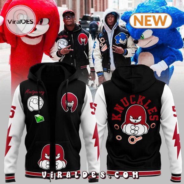 Detroit Lions Sonic x Knuckles Red Hoodie