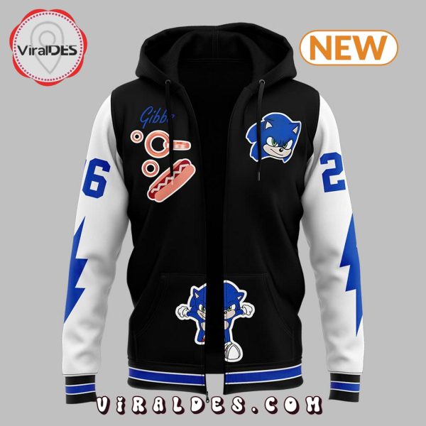 Detroit Lions Sonic x Knuckles White Hoodie