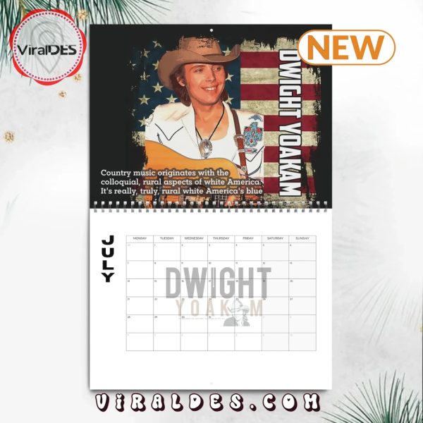 Dwight Yoakam 2025 Happy New Year Calendar