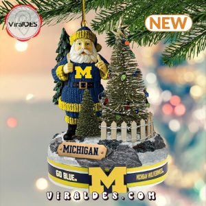 Go Blue x Michigan Wolverines Merry Christmas Ornaments