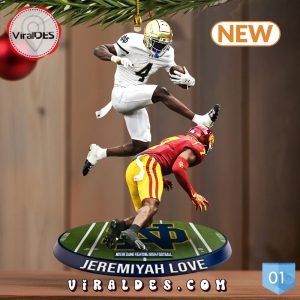 Notre Dame Fighting Irish Jeremiyah Love Ornaments