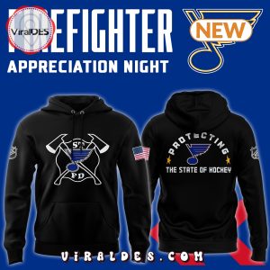 St. Louis Blues 2024 Firefighter Appreciation Hoodie